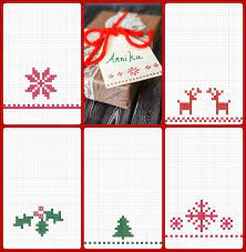 50w by 68h materials needed: Cross Stitch Gift Tag Tutorial With Free Printable Patterns Cross Stitch Patterns Christmas Stitch Gift Scandinavian Cross Stitch Patterns
