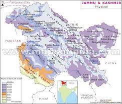 *map showing major roads, railways, rivers, national highways, etc. Jammu Kashmir Physical Map Kashmir Map Physical Map Map