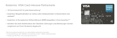 Hallo, ab wann beginnt das tageslimit bei der kreditkarte zu rechnen? Consorsbank Visa Classic Kreditkarte Tests Erfahrungen Im Uberblick Kreditkarte Kostenlos De