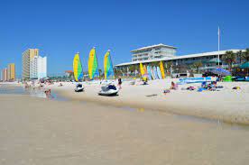 A View Of The Sandpiper Beacon Beach Resort In Panama City Beach Fl Www Sandpiperbeacon Com Beach Resorts Panama City Panama Southern California Travel