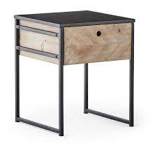 Kodu Chevron Side Table With Drawer Big W Side Table With Drawer Retro Bedside Tables Simple Side Tables