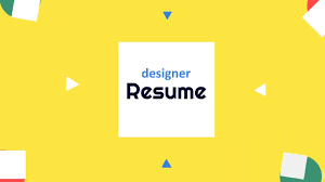 graphic designer resume animated