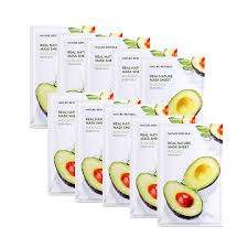 Teruskan pembacaan untuk mendapatkan maklumat selain topeng muka, sleeping mask juga merupakan rutin yang amat digemari oleh orang korea. Jual Nature Republic Real Nature Mask Sheet Avocado Masker Wajah Original Korea 23 Ml Terbaru Juni 2021 Blibli