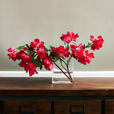 Maybe you would like to learn more about one of these? Darbycreektrading Real Touch Pink Bougainvillea Arrangement In Glass Vase Wayfair