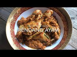 Rendang Ayam Mudah Dan Sedap Youtube Food Recipes About Me Blog