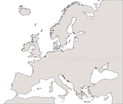 Europe with parts of africa and asia. Blank Map Of Europe Worksheet Maps Catalog Online