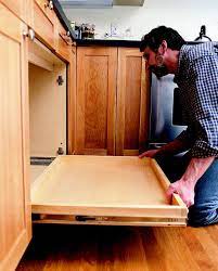 How To Install A Pull Out Kitchen Shelf Pull Out Kitchen Shelves Kitchen Shelves Diy Kitchen Cabinets