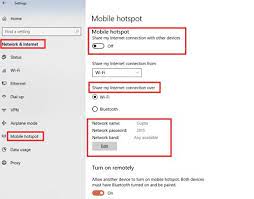 How To Disable Or Enable Mobile Hotspot In Windows 10 Mobile Hotspot Hot Spot Hotspot Wifi