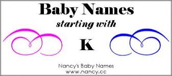 K Names For Babies