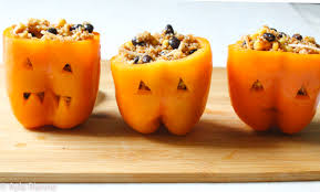 Jack O Lantern Stuffed Peppers Ayla Rianne