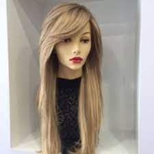 Frange longue raie au milieu. Creations Perruque Sur A Little Market Cheveux Cheveux Longs Degrades Frange Coiffure Couleur