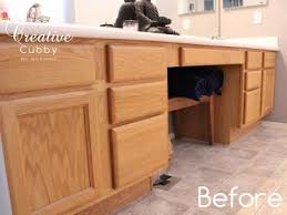 The Creative Cubby Diy Gel Stain Cabinet Makeover Staining Cabinets Gel Staining Cabinets Cabinet Makeover