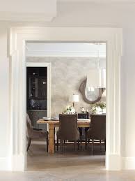 Eautiful Dining Room With Chunky Wood Dining Table Lined With Brown Velvet Tufted Dining Chairs The Dining Table I Luxury Interior Design Luxury Interior Home