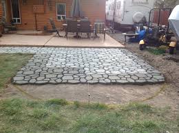 Generally they will be used of walkway,pathway or driveway and so on. Concrete Paver Molding In Progress Concrete Patio Concrete Patio Designs Paver Patio