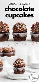 Quick Easy Chocolate Cupcakes Food Duchess Recipe Easy Chocolate Cupcake Recipe Easy Cupcake Recipes Chocolate Cupcakes Easy