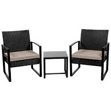 Rattanmöbel bringen mediterranes flair in ihre räumlichkeiten. Yaheetech Gartenmobelset 3 Teilig Polyrattan Sitzgruppe Mit Sofa Tisch Gartengarnitur Balkon Set Lounge Set Mit Sitzkissen Fur Garten Terrasse Balkon Online Kaufen Otto