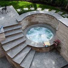 This type of hot tub is made of vinyl or acrylic, with extra hydromassage function for your greater pleasure. Hot Tub With Privacy Hot Tub Backyard Hot Tub Patio Hot Tub Outdoor