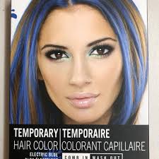 No harmful coloring dyes are carried out to the hair. Find More New Temporary Hair Color Comb In Wash Out Electric Blue For Sale At Up To 90 Off