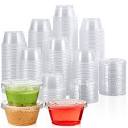 Amazon.com: [200 Sets - 2 oz] Disposable Plastic Portion Cups with ...