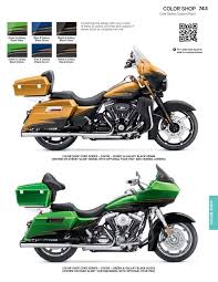 Photo of 2001 harley davidson flhr road king motorbike with teal and white retro look custom paint job. Harley Davidson Style By Probike Issuu