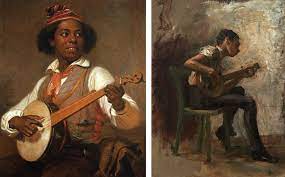 Blacks had long been stereotyped as entertainers in american culture, and the image of a black man playing the banjo appears throughout american art of the late 19th. Henry Ossawa Tanner The Banjo Lesson Smarthistory