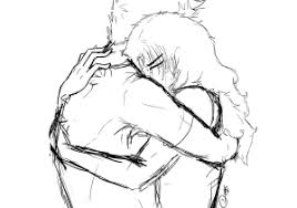 Images Of Drawings Of Two People Hugging How to draw two people hugging : images of drawings of two people hugging