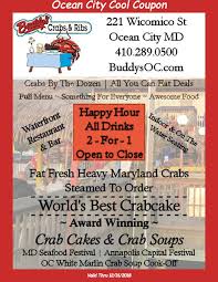 Buddy S Crabs Ribs Ocean City Md Cool Coupon Ocean City Md Canned Food Cool Stuff