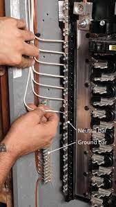 Sep 25, 2020 · the main grounding wire—usually a fairly large bare copper wire—is fed into the panel and is connected to the main grounding connection. Why Do I Have To Separate Grounds And Neutrals Fine Homebuilding