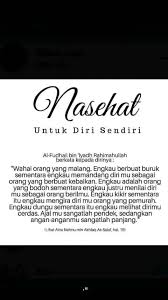 Nasehat Islami Untuk Diri Sendiri Celoteh Bijak