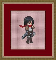 When autocomplete results are available use up and down arrows to review and enter to select. Anime Cross Stitch Pattern Attack On Titan Cross Stitch Etsy In 2021 Kawaii Cross Stitch Cute Cross Stitch Cross Stitch