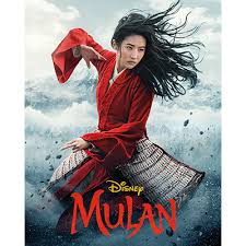 Part of the closing credits appears in a red montage of mulan dancing and fighting, chinese characters, and scenes/locations from the film. Mulan 2020 Disney Movies