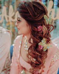 Best Bridal Hairstyles Spotted In 2020 Shaadiwish In 2021 Butterfly Hairstyle Bridal Hair Indian Bridal Hairstyles