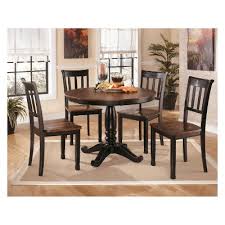 2pc Owingsville Dining Room Side Chair Brown Signature Design By Ashley In 2020 Round Dining Table Sets Round Dining Room Table Side Chair Dining Room