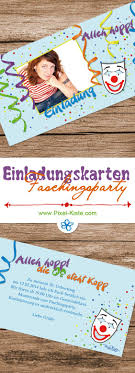 Einladungskarten Karneval Fastnacht Fasching Faschingsparty Geburtstag Einladung Zur Faschingsparty Einladung Geburtstag