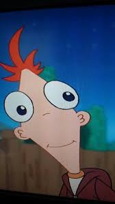 Front facing characters are usally, creepy. Phineas Front View
