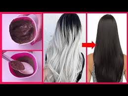 White hair to black hair permanently. Change White Hair To Black Hair Naturally Hair Dye Or Hair Color For Black Silky Hair Youtube