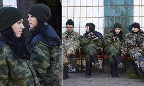 Twins Anya and Katya are fighting together with Donetsk People's Republic  on the frontline | Daily Mail Online
