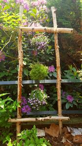Garten Deko Mit Birke Diy Holz Gestell Fur Blumen Garten Deko Diy Holz Garten