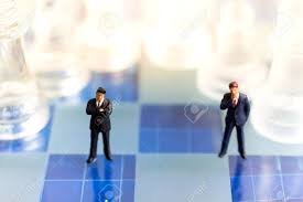 In some cases you can use separate instead an adjective opposite, when nearby words: Miniature People Businessmen Stand On Opposite Sides Of The Chess Game Separate Party Benefit Use As A Business Competition Concept Stock Photo Picture And Royalty Free Image Image 93346310