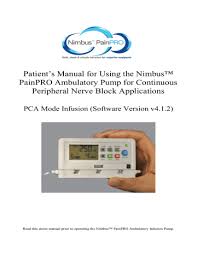 A list of cheat codes for the pc version of the elder scrolls iv: Patient S Manual For Using The Nimbus Painpro Ambulatory Manualzz