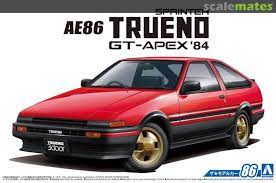 Buy a car toyota ae86 sprinter trueno from japan. Toyota Ae86 Sprinter Trueno Gt Apex 84 Aoshima 055946 2018