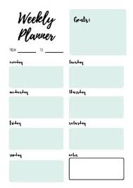 Weekly Planner Templates For Back To School Weekly Planner Template Weekly Planner Daily Planner Pages