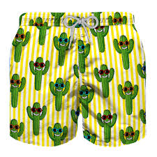 The dog swam _____ the river. Happy Cactus Boy Swim Trunks Mc2 Saint Barth