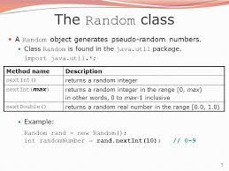 1 Building Java Programs Chapter 5 Lecture 5 2 Random Numbers Reading 5 1 Ppt Download