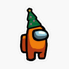 Among Us Christmas Tree Hat Orange Crewmate Sticker By Jerry Joubert In 2020 Christmas Tree Hat Cool Stickers Sticker Art