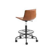 Adjustable industrial swivel stool adjustable industrial backless swivel stool quad pod stool oak wood saddle barstool gold dipped barstool. Slope Height Adjustable Stool West Elm Work