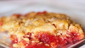 Rhubarb Dump Cake Tgif This Grandma Is Fun Recipe Rhubarb Dump Cakes Rhubarb Upside Down Cake Rhubarb Desserts