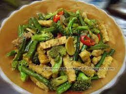 Tumis Kacang Panjang Tempe Brokoli Resep Tumis Tumis Resep Sederhana