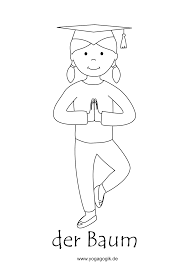 Kinderyoga Ausmalbild Baum Yolanda Yoga Fur Kinder Kinderyoga Kinderyoga Ubungen