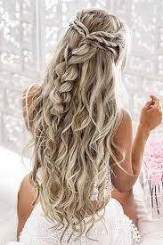 15 Half Up Half Down Hairstyles For Long Hair Society19 Down Hairstyles For Long Hair Braided Hairstyles For Wedding Hair Styles